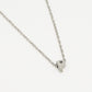 Initialen ketting letter P zilverkleurig