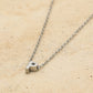 Initialen ketting letter P zilverkleurig