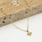 Ketting klaver met parel goudkleurig