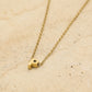 Initialen ketting letter P goudkleurig