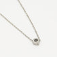 Initialen ketting letter Q zilverkleurig