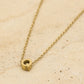 Initialen ketting letter Q goudkleurig