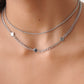Ketting met klavers zilverkleurig