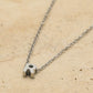 Initialen ketting letter R zilverkleurig
