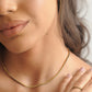 Tennis ketting zwarte stenen