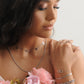 Fijne ketting love zilverkleurig