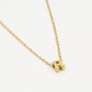 Initialen ketting letter R goudkleurig