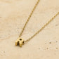 Initialen ketting letter R goudkleurig