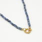 Kralenketting met slotje blauw