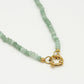 Kralenketting met slotje groen