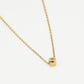 Initialen ketting letter S goudkleurig