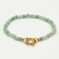 Kralenarmband met slotje groen
