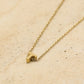 Initialen ketting letter T goudkleurig