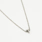 Initialen ketting letter T zilverkleurig