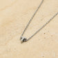 Initialen ketting letter T zilverkleurig