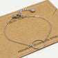 Armband met open rondje 15mm zilverkleurig