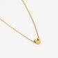 Initialen ketting letter U goudkleurig