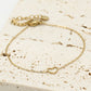 Armband open hartje goudkleurig