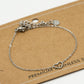 Armband open hartje zilverkleurig