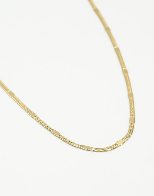Ketting plat goudkleurig