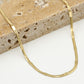 Ketting plat goudkleurig