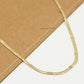 Ketting plat goudkleurig