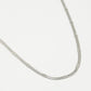 Ketting plat zilverkleurig