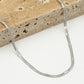 Ketting plat zilverkleurig