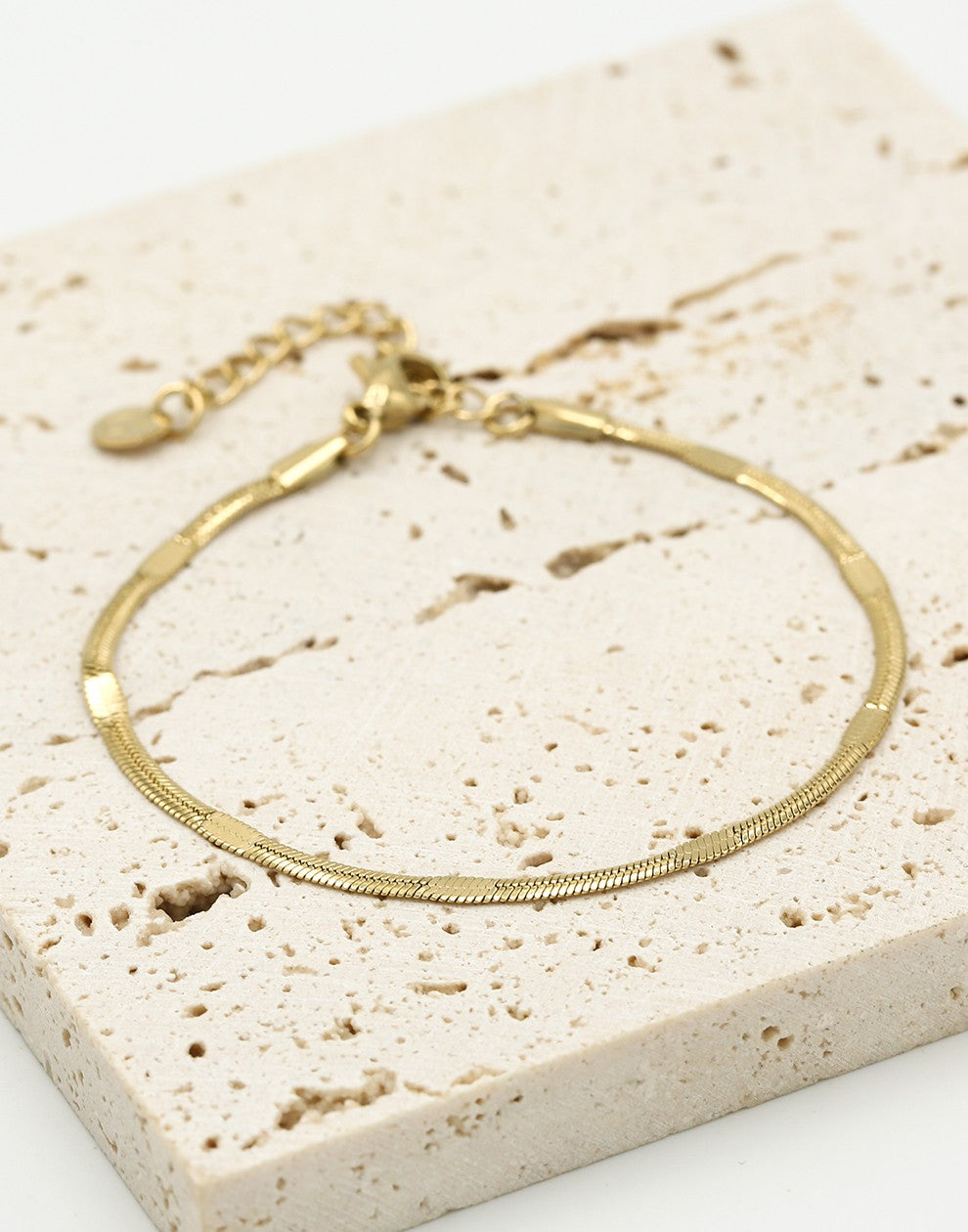 Armband plat goudkleurig