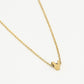 Initialen ketting letter V goudkleurig