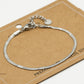 Armband plat zilverkleurig