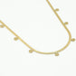 Muntjes ketting snake goudkleurig