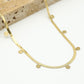 Muntjes ketting snake goudkleurig