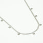 Muntjes ketting snake zilverkleurig