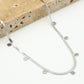 Muntjes ketting snake zilverkleurig