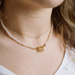 Ketting open hartje goudkleurig
