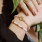Kralenarmband met slotje roze