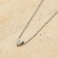 Initialen ketting letter V zilverkleurig