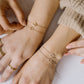 Armband open hartje goudkleurig