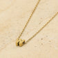 Initialen ketting letter W goudkleurig