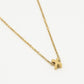 Initialen ketting letter X goudkleurig