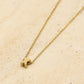 Initialen ketting letter X goudkleurig