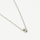 Initialen ketting letter X zilverkleurig