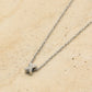 Initialen ketting letter X zilverkleurig