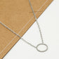 Ketting met open rondje 10mm zilverkleurig