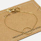 Armband met open rondje 15mm goudkleurig