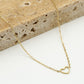 Ketting open hartje goudkleurig