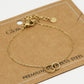 Armband 2 open rondjes verbonden goudkleurig