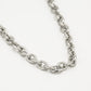 Ketting zilverkleurig schakel grof