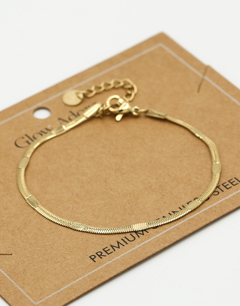Armband plat goudkleurig